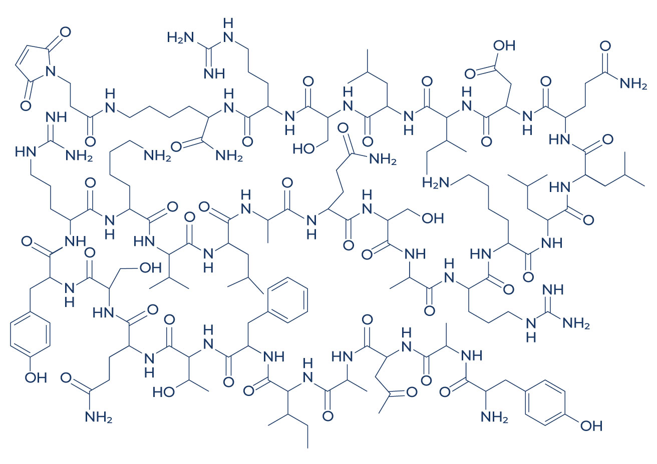 Chemical structure diagrams of CJC-1295 typically illustrate the arrangement of its atoms, including the presence of specific functional groups, such as peptide bonds, which play a crucial role in the formation of this synthetic peptide.